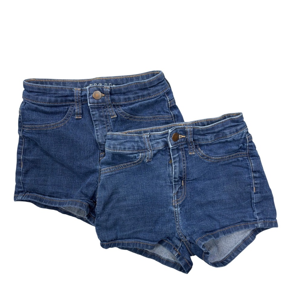 Wild Fable Denim Shorts 00/24R High Rise Blue Jean Bundle 2 Pairs Stretch